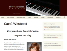 Tablet Screenshot of carolwestcott.com